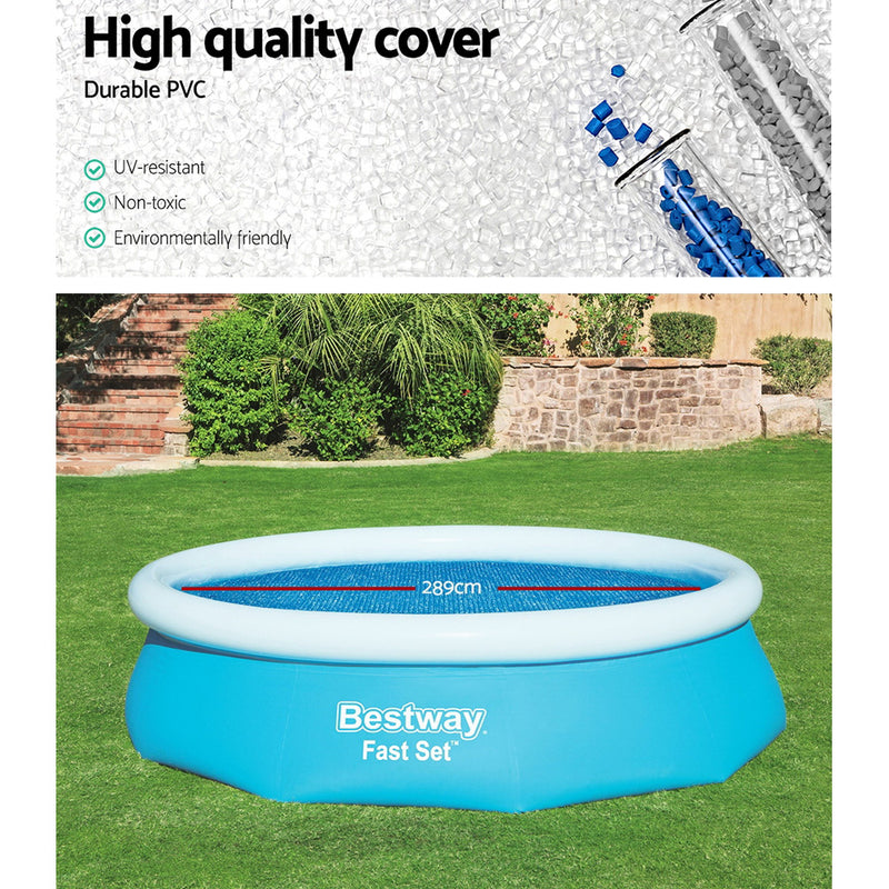 Dealsmate  Solar Pool Cover Blanket for Swimming Pool 10ft 305cm Round Pool 58241