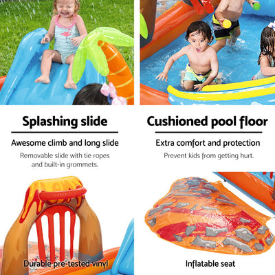 Dealsmate  Kids Pool 265x265x104cm Inflatable Above Ground Swimming Play Pools 208L