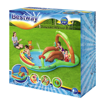 Dealsmate  Swimming Pool Above Ground Inflatable Kids Friendly Woods Play Pools