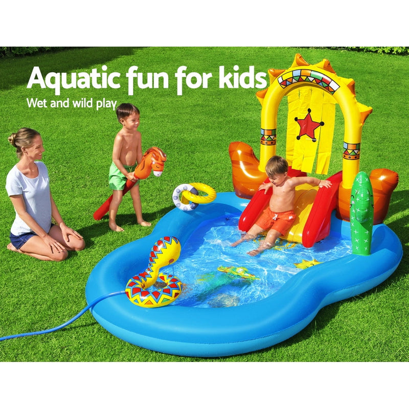 Dealsmate  Swimming Pool Above Ground Inflatable Kids Play Wild West Pools Toy Game