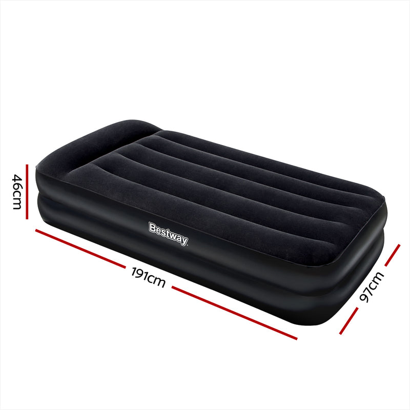 Dealsmate  Air Bed Beds Single Inflatable Mattress Sleeping Mats Home Camping Pump