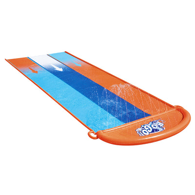 Dealsmate  Water Slip And Slide Kids Inflatable Splash Toy Outdoor Triple 4.88M