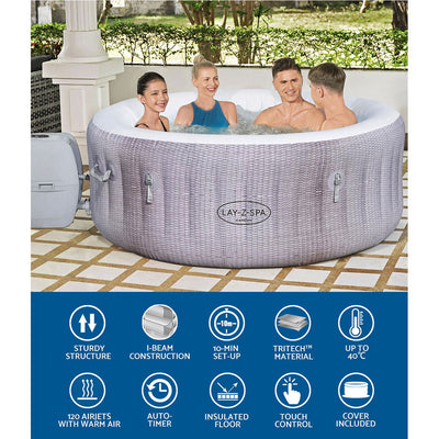 Dealsmate  Spa Pool Massage Hot Tub Inflatable Portable Spa Outdoor Bath Pools