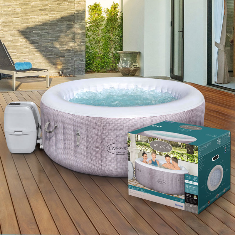 Dealsmate  Spa Pool Massage Hot Tub Inflatable Portable Spa Outdoor Bath Pools