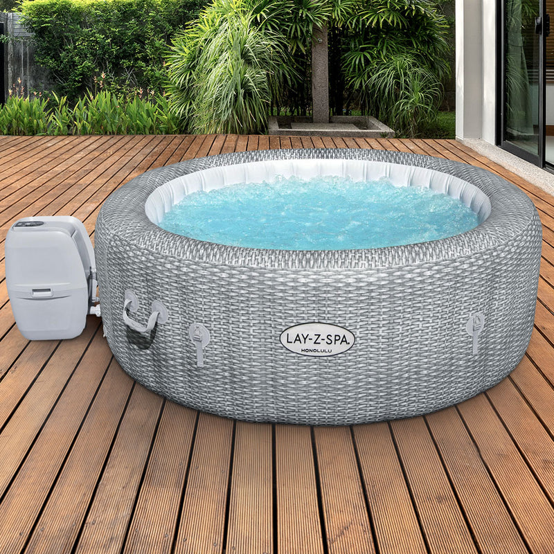 Dealsmate  Inflatable Spa Pool Massage Hot Tub Lay-Z Outdoor Spa Bath Pools