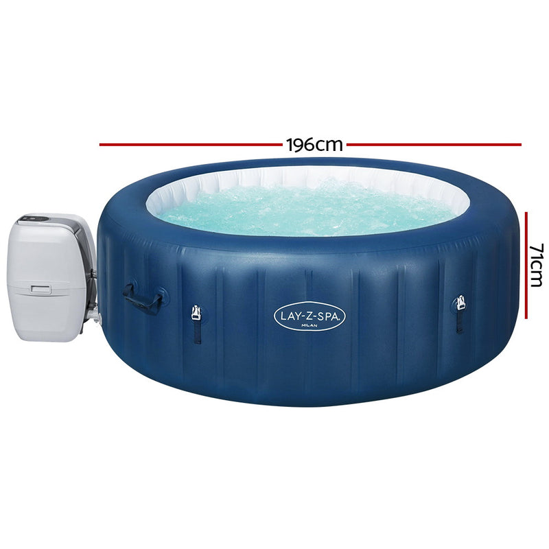 Dealsmate  Inflatable Spa Pool Massage Hot Tub Lay-Z Bath Pools Smart App Control