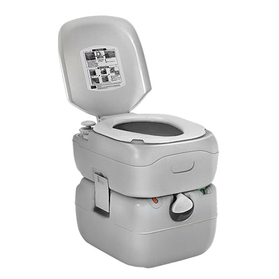 Dealsmate Outdoor Portable Camping Toilet 22L