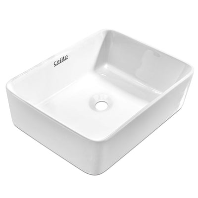 Dealsmate Cefito Ceramic Rectangle Sink Bowl - White