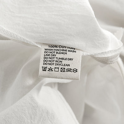 Dealsmate Cosy Club Washed Cotton Quilt Set White Single