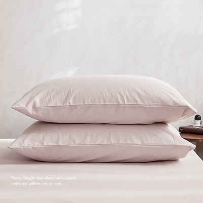 Dealsmate Cosy Club Sheet Set Bed Sheets Set King Flat Cover Pillow Case Purple