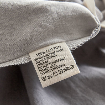 Dealsmate Cosy Club Washed Cotton Sheet Set Single Grey