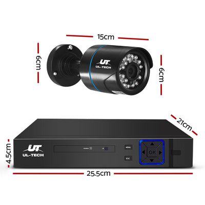 Dealsmate UL Tech 1080P 4 Channel HDMI CCTV Security Camera with 1TB Hard Drive