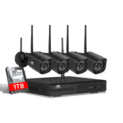Dealsmate UL-tech CCTV Wireless Security Camera System 8CH Home Outdoor WIFI 4 Square Cameras Kit 1TB 