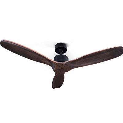 Dealsmate Devanti 52'' Ceiling Fan AC Motor 3 Blades w/Remote - Dark Wood