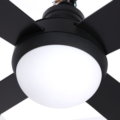 Dealsmate Devanti 52'' Ceiling Fan w/Light w/Remote Timer - Black