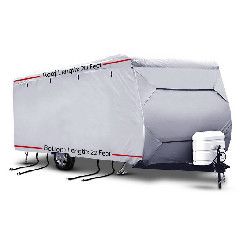 Dealsmate Weisshorn 20-22ft Caravan Cover Campervan 4 Layer UV Water Resistant