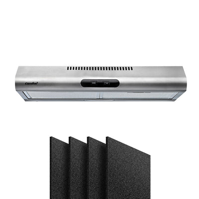 Dealsmate Comfee Rangehood 600mm Stainless Steel Kitchen Canopy With 4 PCS filter Replacement