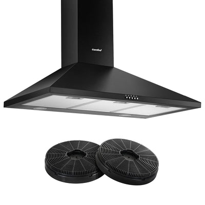 Dealsmate Comfee Rangehood 900mm Home Kitchen Wall Mount Canopy With 2 PCS Filter Replacement