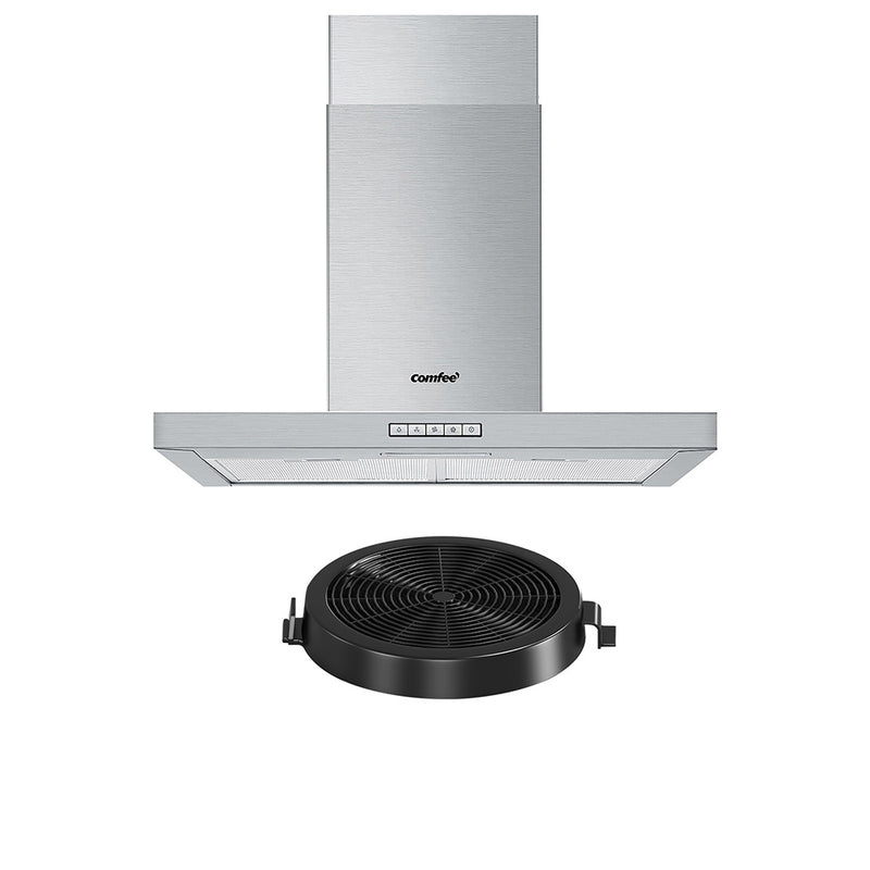 Dealsmate Comfee Rangehood 600mm Stainless Steel Kitchen Canopy With 2 PCS Filter Replacement