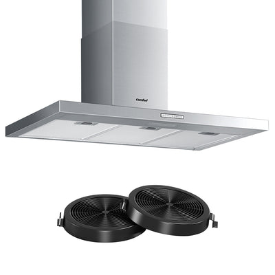 Dealsmate Comfee Rangehood 900mm Stainless Steel Kitchen Canopy With 2 PCS Filter Replacement
