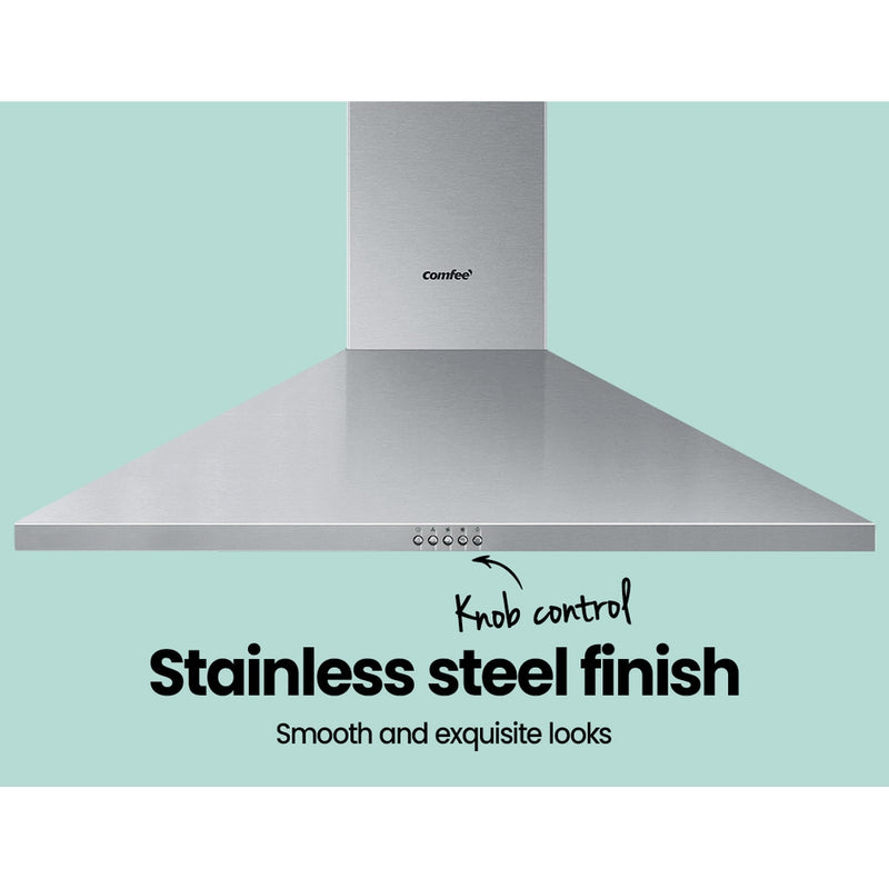 Dealsmate Comfee Rangehood 900mm Range Hood Stainless Steel Home Kitchen Canopy Vent 90cm