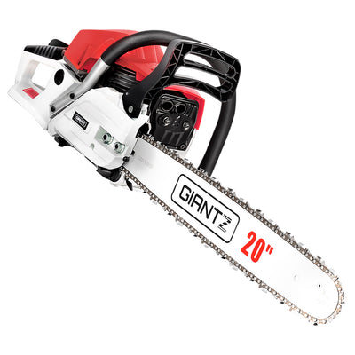 Dealsmate  62CC Commercial Petrol Chainsaw - Red & White