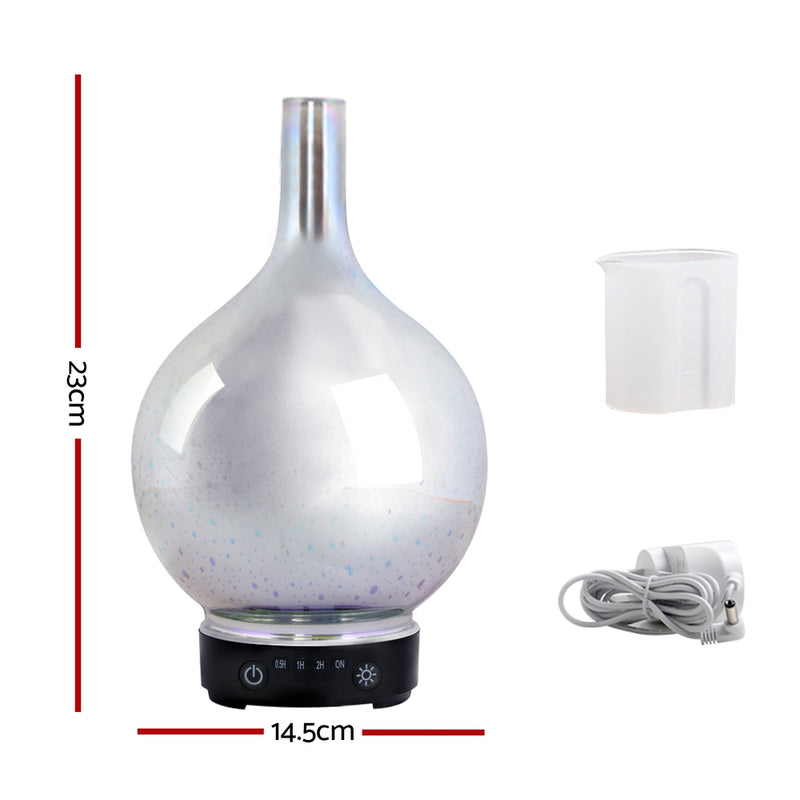 Dealsmate Devanti Aroma Diffuser Aromatherapy 3D Glass 100ml