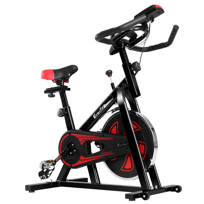 Dealsmate  Spin Exercise Bike Cycling Fitness Commercial Home Workout Gym Equipment Black