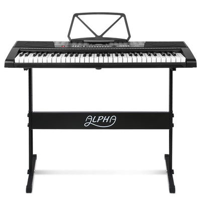 Dealsmate Alpha 61 Keys Electronic Piano Keyboard Digital Electric w/ Stand Sound Speaker
