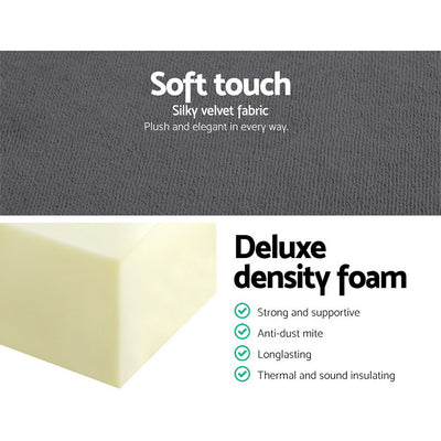 Dealsmate Giselle Bedding Foldable Mattress Folding Foam Bed Mat Single Grey