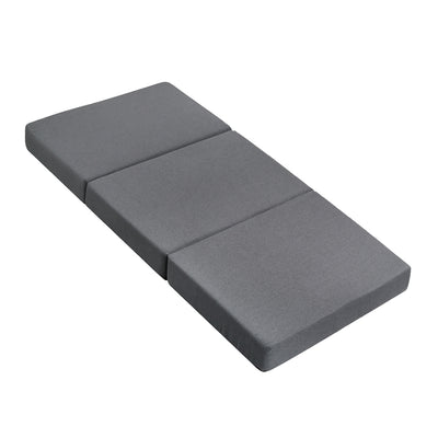 Dealsmate Giselle Bedding Foldable Mattress Folding Foam Bed Single Grey