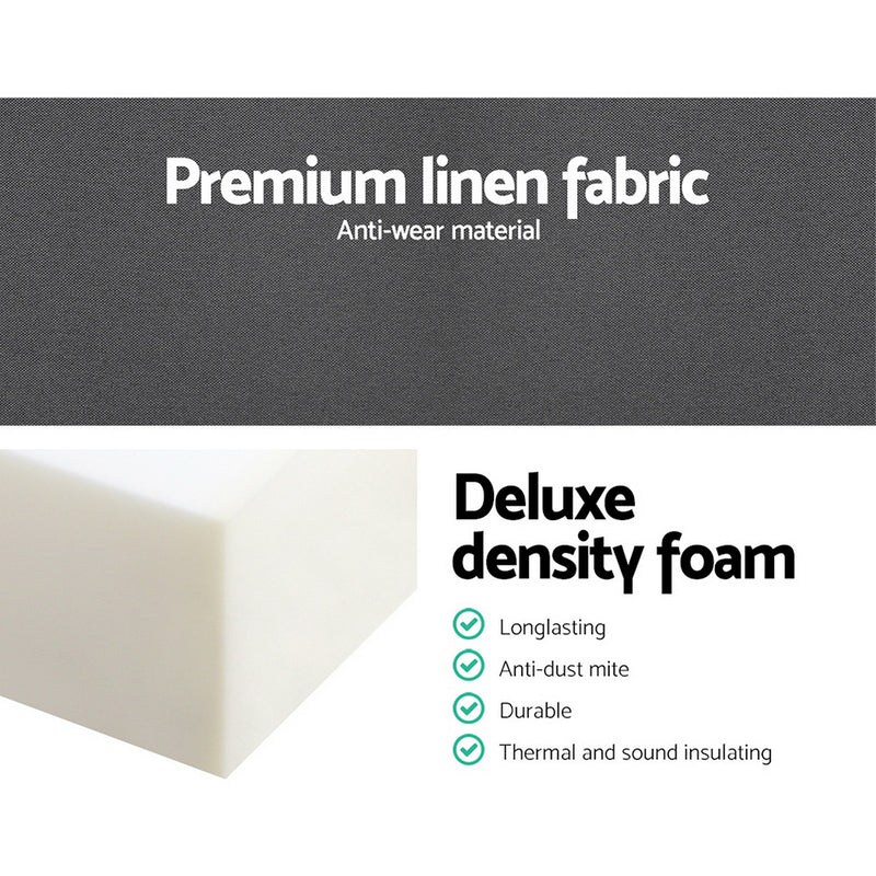 Dealsmate Giselle Bedding Foldable Mattress Folding Foam Bed Single Grey
