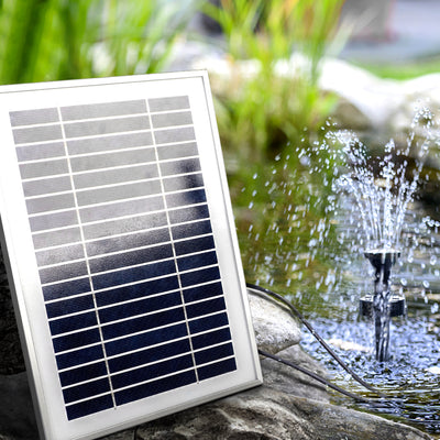 Dealsmate  Solar Pond Pump with Battery Kit Solar Powered Garden Water Fountain