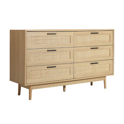 Dealsmate  6 Chest of Drawers - BRIONY Oak