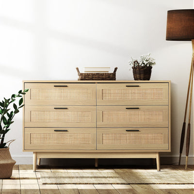 Dealsmate  6 Chest of Drawers - BRIONY Oak
