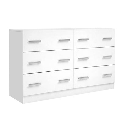 Dealsmate  6 Chest of Drawers - VEDA White