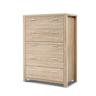 Dealsmate  5 Chest of Drawers - MAXI Pine