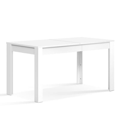 Dealsmate  Dining Table 4 Seater Wooden Kitchen Tables White 120cm Cafe Restaurant
