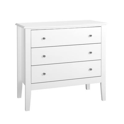 Dealsmate  3 Chest of Drawers - BRITTANY White