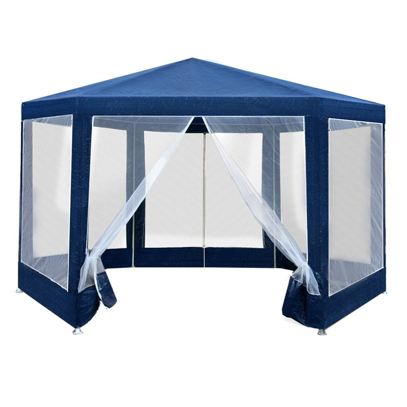 Dealsmate Instahut Gazebo Wedding Party Marquee Tent Canopy Outdoor Camping Gazebos Navy