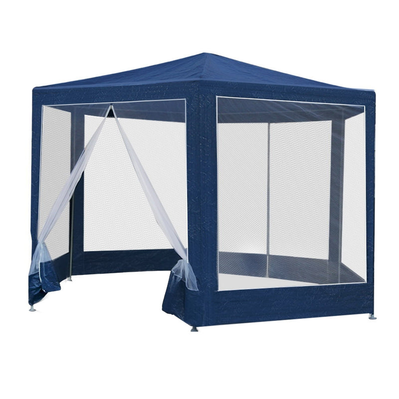 Dealsmate Instahut Gazebo Wedding Party Marquee Tent Canopy Outdoor Camping Gazebos Navy