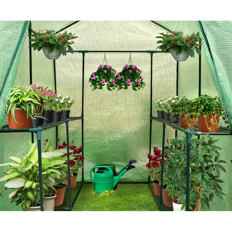 Dealsmate Greenfingers Greenhouse Garden Shed Green House 1.9X1.2M Storage Plant Lawn