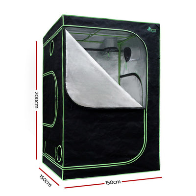Dealsmate Greenfingers Grow Tent Light Kit 150x150x200CM 1200W LED 6 Vent Fan,Greenfingers Grow Tent Light Kit LED 1200W Full Spectrum 6 Vent 150x150x200CM