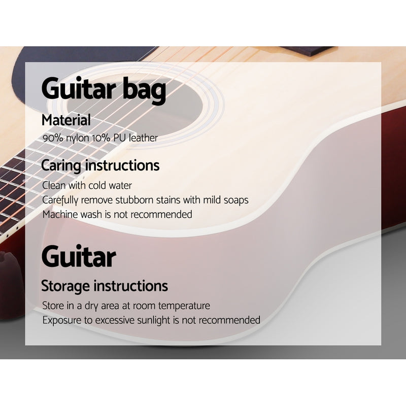 Dealsmate ALPHA 41 Inch Wooden Acoustic Guitar Natural Wood