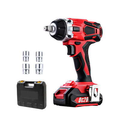 Dealsmate  Cordless Impact Wrench 20V Lithium-Ion Battery Rattle Gun Sockets