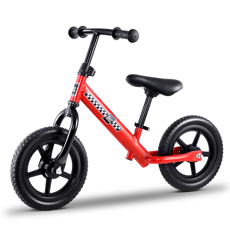 Dealsmate  Kids Balance Bike Ride On Toys Push Bicycle Wheels Toddler Baby 12 Bikes Red