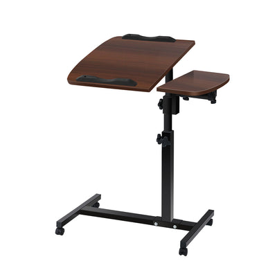 Dealsmate  Laptop Table Desk Adjustable Stand - Walnut