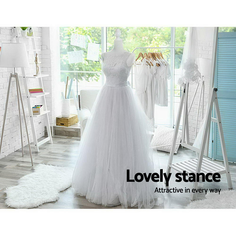 Dealsmate Female Mannequin 170cm Model Dressmaker Clothes Display Torso Tailor Wedding White