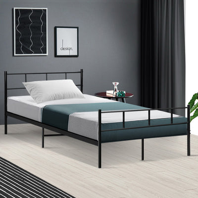 Dealsmate  Bed Frame King Single Metal Bed Frames SOL