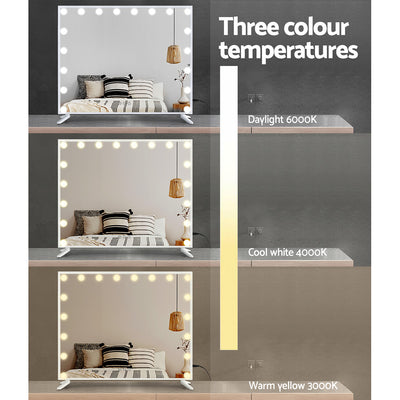 Dealsmate  Makeup Mirror Hollywood 80x65cm 18 LED with Light Vanity Dimmable Wall